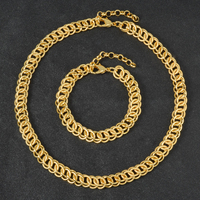 Ensemble de bijoux pour femmes de luxe de Dubaï, plaqué or 18 carats, alliage de cuivre, pierres naturelles, certifié GDTC, haute qualité, chaîne en cuivre vintage