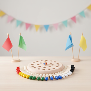 משחקי התאמה חינוכיים, מקלות זיכרון מעץ, שחמט זיכרון צבעוני מעץ - Product Image 3