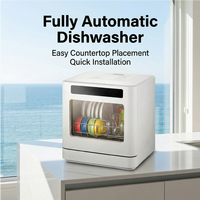 Lavavajillas de Sobremesa Inteligente, Totalmente Automático, Esterilización a Alta Temperatura, Sin Instalación, para Hotel y Hogar, 5