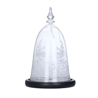 Dôme en verre la belle et la bête, usine, OEM, avec éclairage intérieur, couvercle de dôme en verre, Cloche