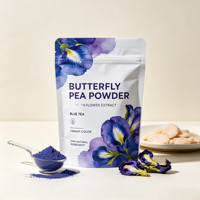 Poudre de fleur de pois papillon bleue de qualité alimentaire 99% pure naturelle extraite par solvant
