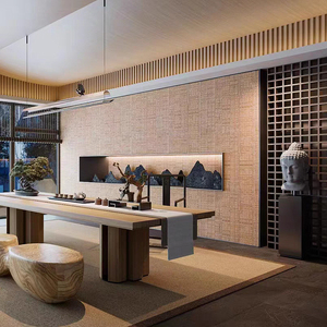 Stile di Design grande legno segato nero modello Soft Stone hotel modello 3D Design per pannelli in legno morbido piastrelle in <span class=keywords><strong>pietra</strong></span> artificiale - Product Image 4