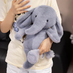 Recién llegado, elefante de peluche familiar, Animal relleno, almohada para dormir, regalo de cumpleaños para niños, muñeco de juguete de elefante de simulación suave - Product Image 3