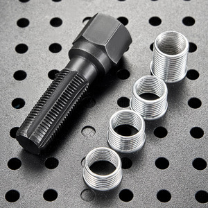 Herramienta de Reparación de Roscas de Bujías XCTOOL, 14 mm M14x1.25, Fundas de Acero al Carbono, para Reparación Automotriz y Uso Mecánico - Product Image 1