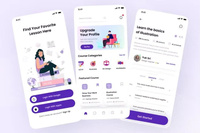 Kit de Interfaz de Usuario para Aplicaciones de Aprendizaje Móvil, Plantilla de Diseño de Plataforma de Cursos Educativos, React Native, Flutter, IOS, Linux, MAC OS, WISE Stock