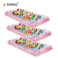 TOPKO Barre de service gonflable à glace Pool Party Barre de piscine flottante gonflable portable