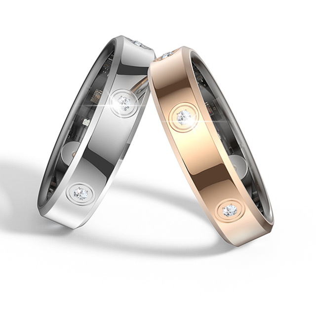 Smart Ring IOS Health & Fitness Tracker Sleep Heart Rate Blood Oxygen Monitoring App Control OLED Display IP68 Waterproof Remote