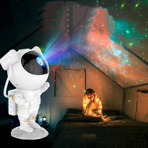 360 Degrés Réglable Astronaute Projecteur <span class=keywords><strong>Veilleuse</strong></span> Enfants Plafonniers USB Chargeur Galaxy Projecteur - Product Image 6