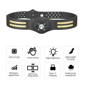 <b>COB</b> Headlamp Built In Battery Type C Charging Adjustable Lightweight <b>LED</b> <b>Strip</b> Headlight - Product Image 5