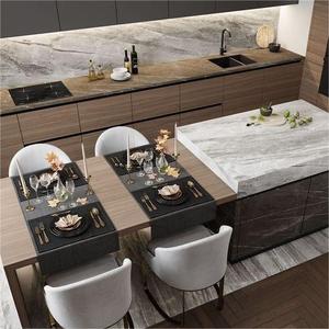 Mobili per la casa moderna integrata estensibile durevole cucina in <span class=keywords><strong>legno</strong></span> bancone bancone isole <span class=keywords><strong>tavolo</strong></span> con armadio di stoccaggio - Product Image 4
