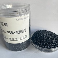 Plástico de Ingeniería Taiyi POM Reforzado, Resistente al Desgaste, Granulado Fluido, Negro y Blanco, Alta Resistencia a Impactos, Material para Tallado Láser