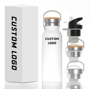 Promotional <b>Drinkware</b> Customized 3 Lids Free Sample Water Bottles Double Wall Vacuum Insulated Stainless Steel Tumbler With Logo - Product Image 2