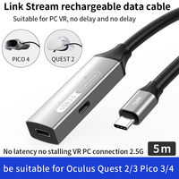 Cable de Extensión Activo USB 3.0 Tipo C Macho a Hembra, Carga Rápida de 3A, Transferencia de Datos de Alta Velocidad de 5Gbps para PC, VR, Laptop