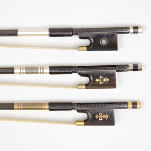 คันชักไวโอลินลายแฟชั่นสีดำ ทำจากเปลือกหอยมุกธรรมชาติ คาร์บอนไฟเบอร์ พร้อมที่พักนิ้วทำจากหนังแกะ - Product Image 2