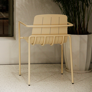 Muebles modernos de <span class=keywords><strong>aluminio</strong></span> para jardín, silla de comedor para exteriores, sillón de café informal, de nuevo diseño - Product Image 3