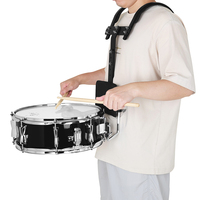 SLADE Factory Wholesale Custom Stainless Steel Material OEM ODM 14 Inch X 5.5 Highly Stand Drums Black Marching Snare Drum