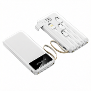 พาวเวอร์แบงค์พกพา 10000mAh พร้อมโลโก้สั่งทำ หน้าจอ LED ดีไซน์บางเฉียบ แบตเตอรี่สำรองสำหรับการเดินทางกลางแจ้ง - Product Image 1