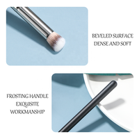 En gros unique correcteur brosse marque privée petit plat haut Kabuki nez Contour brosse synthétique sous les yeux correcteur brosse