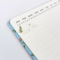 Carnet scolaire A4 spirale avec couverture en tissu motif chiot de jardin, 200 pages, impression UV, multicolore, logo personnalisé, idée cadeau pour enfants