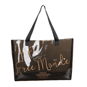 Bolsa de compras de ropa transparente, bolsa de regalo de <span class=keywords><strong>PVC</strong></span> colorida de gelatina, bolso de un solo hombro - Product Image 1
