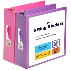 Nhà máy trực tiếp <span class=keywords><strong>3</strong></span> inch <span class=keywords><strong>3</strong></span>-Ring chất kết dính <span class=keywords><strong>A4</strong></span> trong suốt xem Bìa trình bày thư mục tập tin cho văn phòng và đồ dùng học tập - Product Image 1