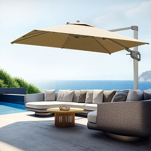 Ombrellone a braccio girevole a 360° per impieghi gravosi, resistente al vento e impermeabile, per esterni, patio, piscina, progetti alberghieri - Product Image 2