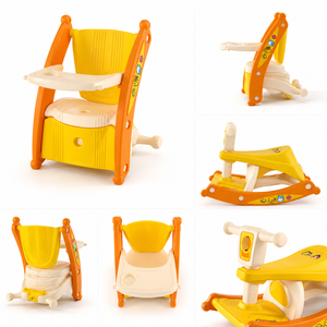 Fauteuil à bascule 2-en-1 Luddy 3001-1 B.Duck pour enfants, siège d'alimentation double mode pour bébé avec support à 4 points – Vente en gros - Product Image 6