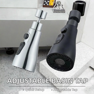Modern Design <b>Adjustable</b> Basin Faucet Extender High Quality Plastic Chrome Finish <b>Deck</b> Mounted Easy Installation Long Lifespan 5 - Product Image 2