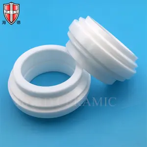 Wear Resistance Ceramic Flange Bushing Zirconia Special Ceramic Sleeves Bushes