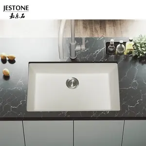 Jestone Moda Undermount Inteligente Acrílico Sólida Superfície Cozinha Pia De Pedra Artificial