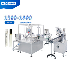 Machine de remplissage d'huiles essentielles et de parfums pour flacons en verre de 20 ml et 100 ml, avec pulvérisation, bouchage et sertissage, format poche - Product Image 1