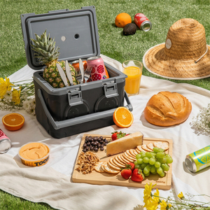 Glacière isotherme 21L avec haut-parleur sans fil, portable, en mousse PU 6 faces, pour le camping, les pique-niques, le refroidissement des aliments et des boissons - Product Image 4