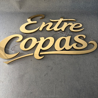 Enseigne décorative en acrylique rétroéclairée, lettres en relief LED, enseignes publicitaires 3D, enseigne LED personnalisée illuminée pour la décoration