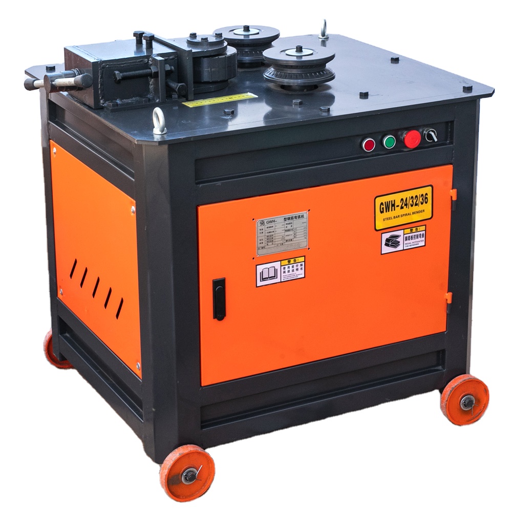 factory supply electric rebar spiral bender steel bar arc bending machine rebar circular bender