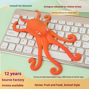 Toptan Squishy Oyuncaklar Ahtapot Figürü Rahatlatıcı Ofis Stres Giderici Simülatör Ahtapot Şaka Oyuncağı Sergi Ürünü Yaratıcı Oyuncak - Product Image 4