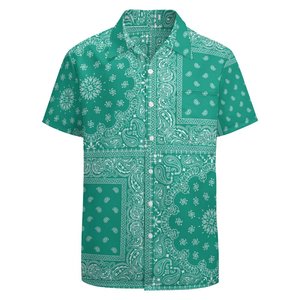 <span class=keywords><strong>Camicia</strong></span> da <span class=keywords><strong>uomo</strong></span> di grandi dimensioni con stampa Bandana personalizzata Design Aloha da <span class=keywords><strong>uomo</strong></span> <span class=keywords><strong>camicia</strong></span> estiva ampia <span class=keywords><strong>camicia</strong></span> Hawaii da <span class=keywords><strong>uomo</strong></span> con colletto cubano <span class=keywords><strong>camicia</strong></span> a maniche corte - Product Image 3