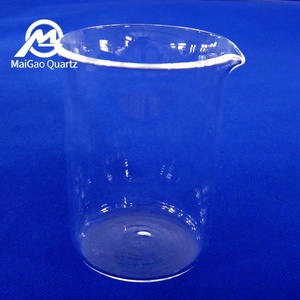 Gelas laboratorium pengukur kaca quartz skala tahan api gelas ukur Quartz gelas laboratorium kimia - Product Image 5