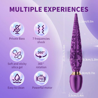 Vibrateur réaliste en forme de tentacule de pieuvre pour femmes, double extrémité, stimulation du point G, dildo alien, stimulateur clitoridien, masseur, jouets sexuels pour adultes