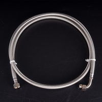 Manguera de Agua para Cafetera, Moderna, Duradera y Flexible, de Acero Inoxidable Trenzado, con Conexión en Codo de 3/8 Pulgadas