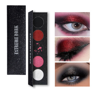 Fabricant Palette d'ombres à paupières foncées portable 5 couleurs Palette d'ombres à paupières longue durée mates et chatoyantes Smokey Gothic High Pigment - Product Image 2