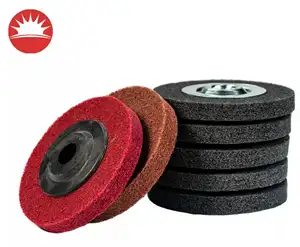 Meule et roue de polissage en nylon de fibre de 100*100*10mm pour le polissage de meulage de surface