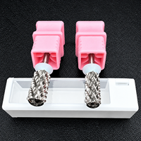 Têtes de ponçage pour ongles en carbure de tungstène de qualité supérieure, colorées, forme personnalisée, outils professionnels pour salon de manucure