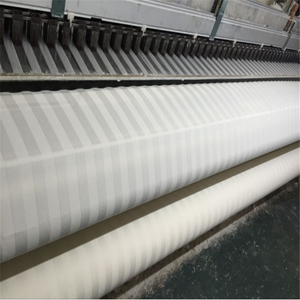 Drap de lit en tissu 100% coton doux à rayures, literie d'hôtel, bord 1000 fils, <span class=keywords><strong>blanc</strong></span> - Product Image 6