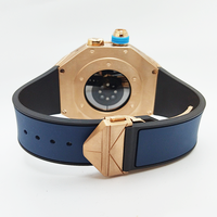 Haut de gamme 49MM titane étui de protection en caoutchouc fluoré bracelet de montre couleur or boîtier de montre pour montre ultra