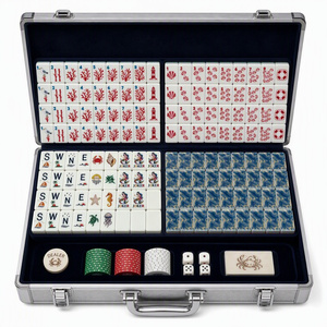 Juego de Mahjong Americano Moderno de Lujo con Temática Oceánica, Cuatro Capas, Acrílico, Hecho a Mano, Fichas de Sirena, Vida Marina, Regalo Familiar, Personalizado 4 - Product Image 6