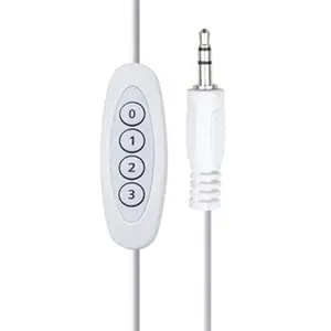 Rf Wireless-Fernbedienung USB 2.0-Stecker auf 3,5-mm-Stecker Audio-Vier-Tasten-Steuerung Netzschalter leitung
