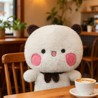 Adorable ours en peluche Dudu Bubu avec rembourrage en polyester et coton PP, adorable poupée couple, cadeau d'anniversaire