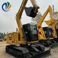 Excavatrice Caterpillar 308E2 d'occasion avec moteur et pompe, 7,16 tonnes, capacité de la benne de 0,38 m³