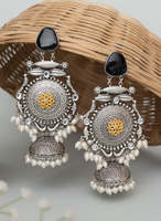Boucles d'oreilles pendantes longues oxydées, design artistique, tendance pour femmes, produit en gros, laiton fait main