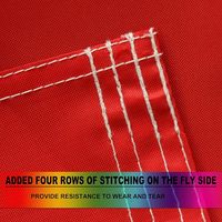Promotion drapeau de Singapour robuste 3x5 pieds-plus longue durée Oxford Nylon 210D brodé lune et étoiles drapeaux singapouriens bannière